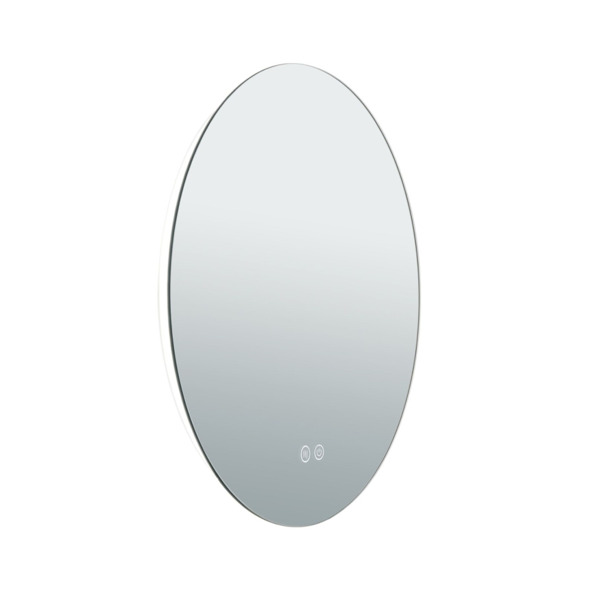 LED Badkamer verwarmde wand spiegel met een achtergrondverlichting FOCUS LED/18W/230V 3000/4200/6000K diameter 45 cm IP44