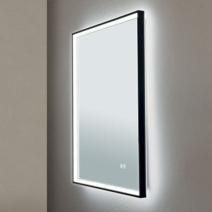 LED-verwarmde wandspiegel voor de badkamer met LED-achterverlichting FRAME LED/48W/230V 3000/4000/6000K 60x45 cm IP44
