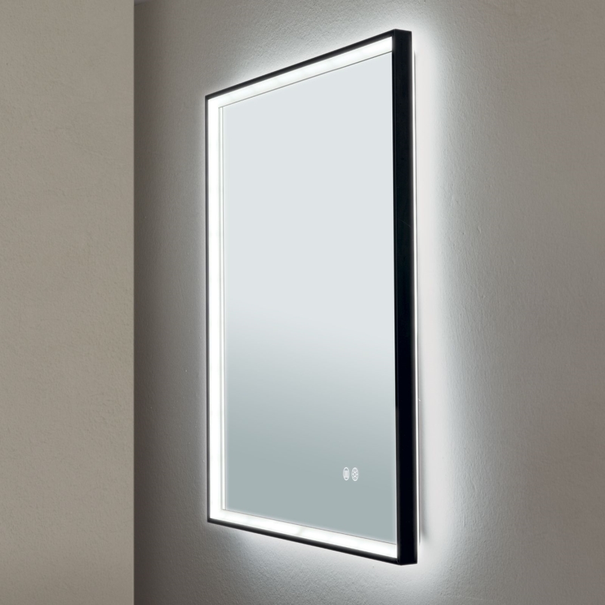 LED-verwarmde wandspiegel voor de badkamer met LED-achterverlichting FRAME LED/48W/230V 3000/4000/6000K 60x45 cm IP44