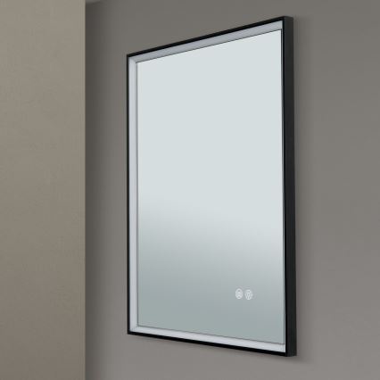 LED-verwarmde wandspiegel voor de badkamer met LED-achterverlichting FRAME LED/48W/230V 3000/4000/6000K 60x45 cm IP44