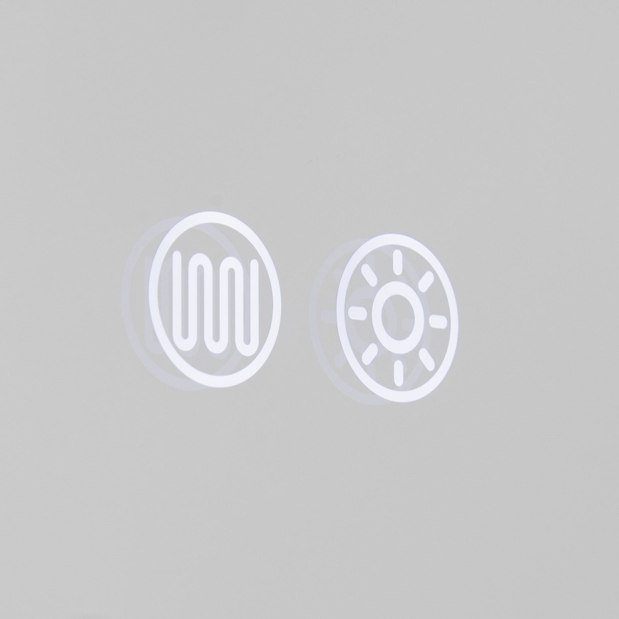 LED-verwarmde wandspiegel voor de badkamer met LED-achterverlichting FRAME LED/48W/230V 3000/4000/6000K 60x45 cm IP44