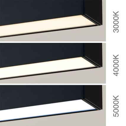 LED plafond- en hanglamp 2-in-1 PALKKI LED/38W/230V 3000/4000/5000K zwart