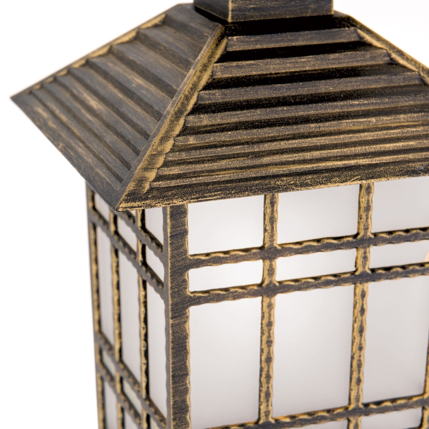 Hanglamp voor buiten KIKO 1xE27/11W/230V IP44 brons/patina