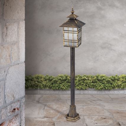 Buitenlamp KIKO 1xE27/11W/230V IP44 brons/patina