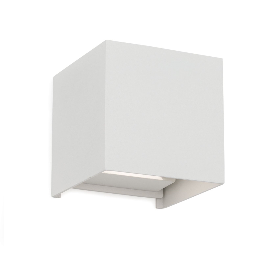 LED Wandlamp voor buiten CUBE 2xLED/3W/230V IP54 wit