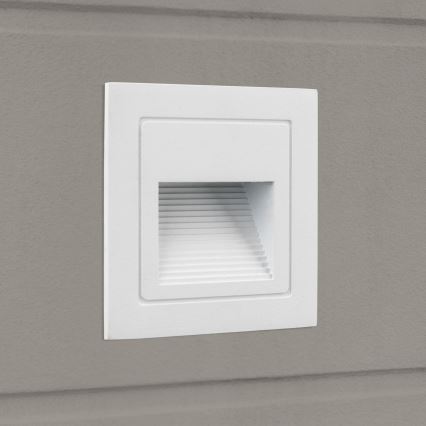 LED Inbouw lamp LORO LED/2W/230V IP65 wit