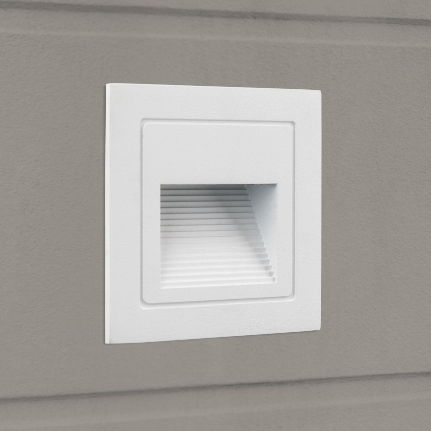 LED Inbouw lamp LORO LED/2W/230V IP65 wit