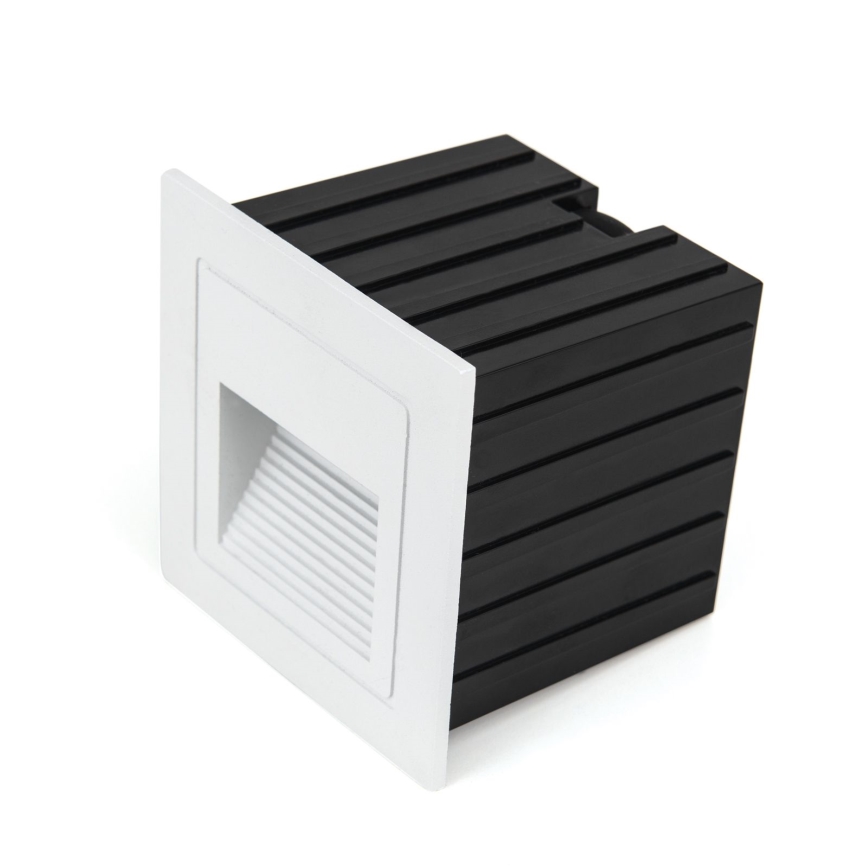 LED Inbouw lamp LORO LED/2W/230V IP65 wit