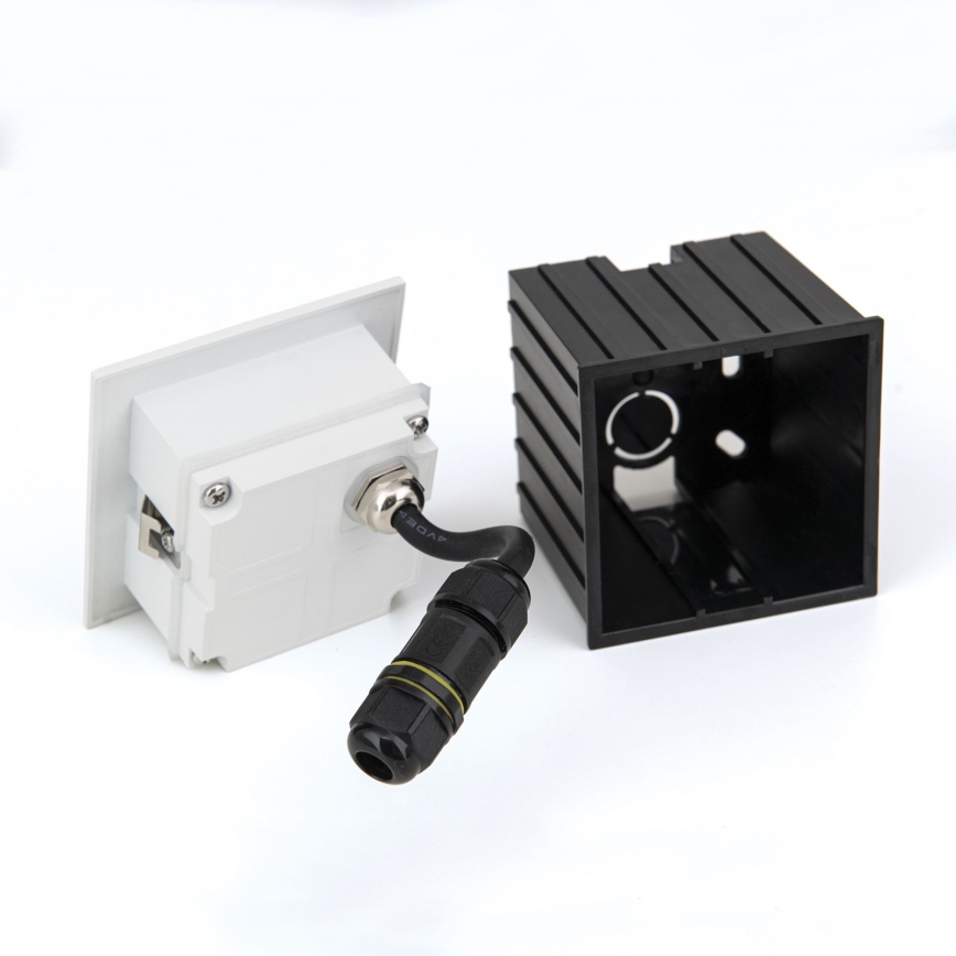 LED Inbouw lamp LORO LED/2W/230V IP65 wit