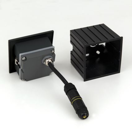 LED Inbouw lamp LORO LED/2W/230V IP65 zwart