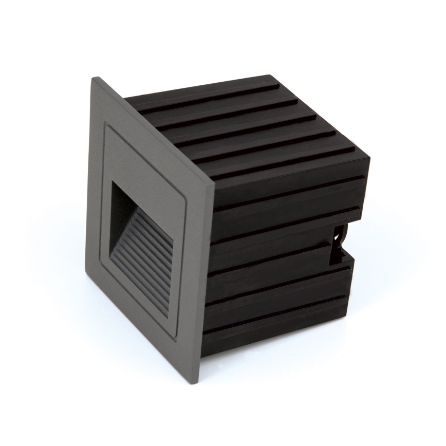 LED Inbouwlamp LORO LED/2W/230V IP65 antraciet