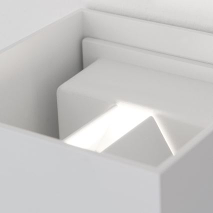 LED Buitenwandlamp met bewegings- en schemersensor CUBE-S LED/13W/230V IP54 wit