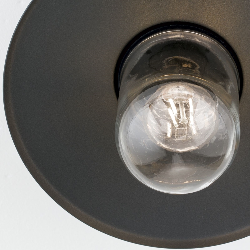 Buiten opbouwlamp EDWARD 1xE27/60W/230V IP44 antraciet