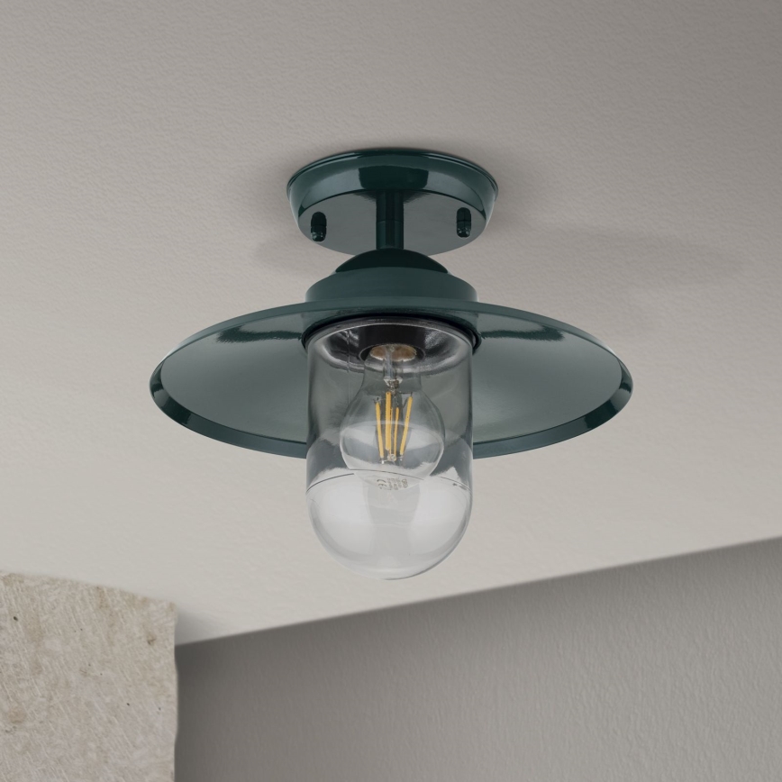 Hanglamp voor buiten EDWARD 1xE27/60W/230V IP44 groen