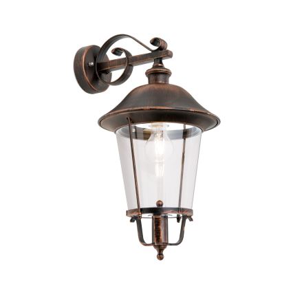 Buiten wandlamp KENZO 1xE27/100W/230V IP44 brons/patina