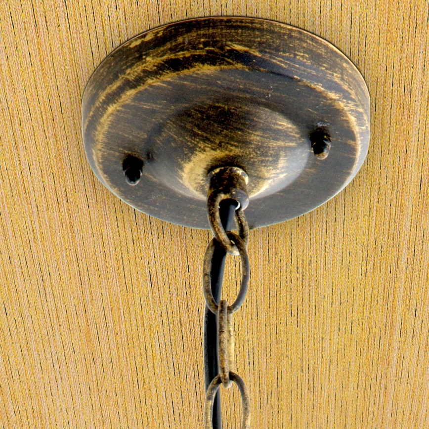 Buitenhanglamp TAVERNA 1xE27/60W/230V IP23 brons/patina