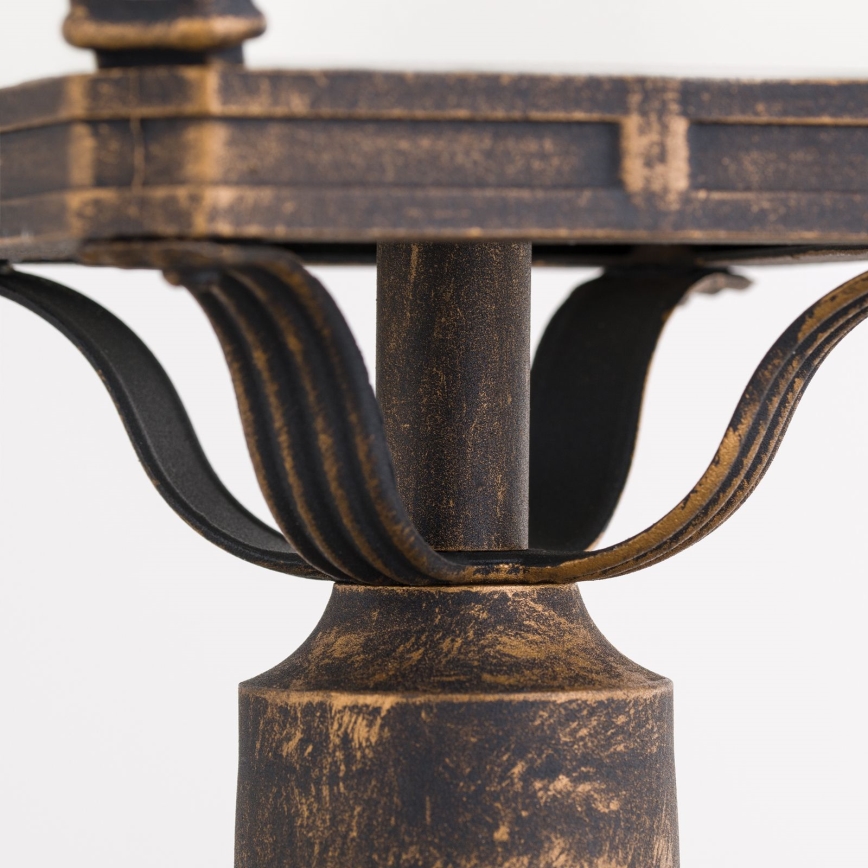 Buitenlamp AIKO 1xE27/60W/230V 115 cm IP23 brons/patina