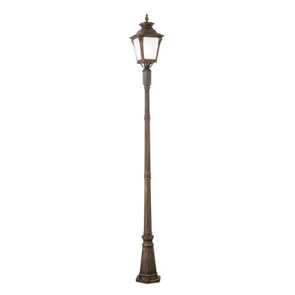 Buitenlamp AIKO 1xE27/60W/230V 240 cm IP23 brons/patina