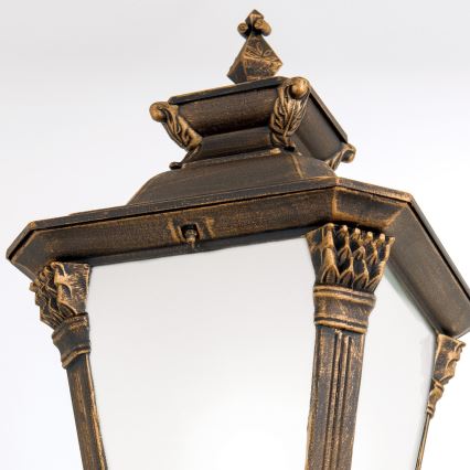 Buitenlamp AIKO 1xE27/60W/230V 240 cm IP23 brons/patina