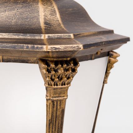 Buitenlamp AIKO 1xE27/60W/230V 59 cm IP23 brons/patina