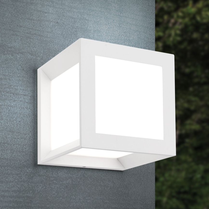 Buitenlamp HENRY 1xE27/15W/230V 16x16 cm IP44 wit