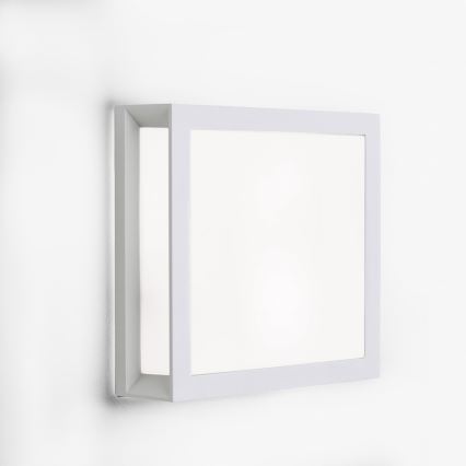 Buitenlamp HENRY 2xE27/15W/230V 26x26 cm IP44 wit