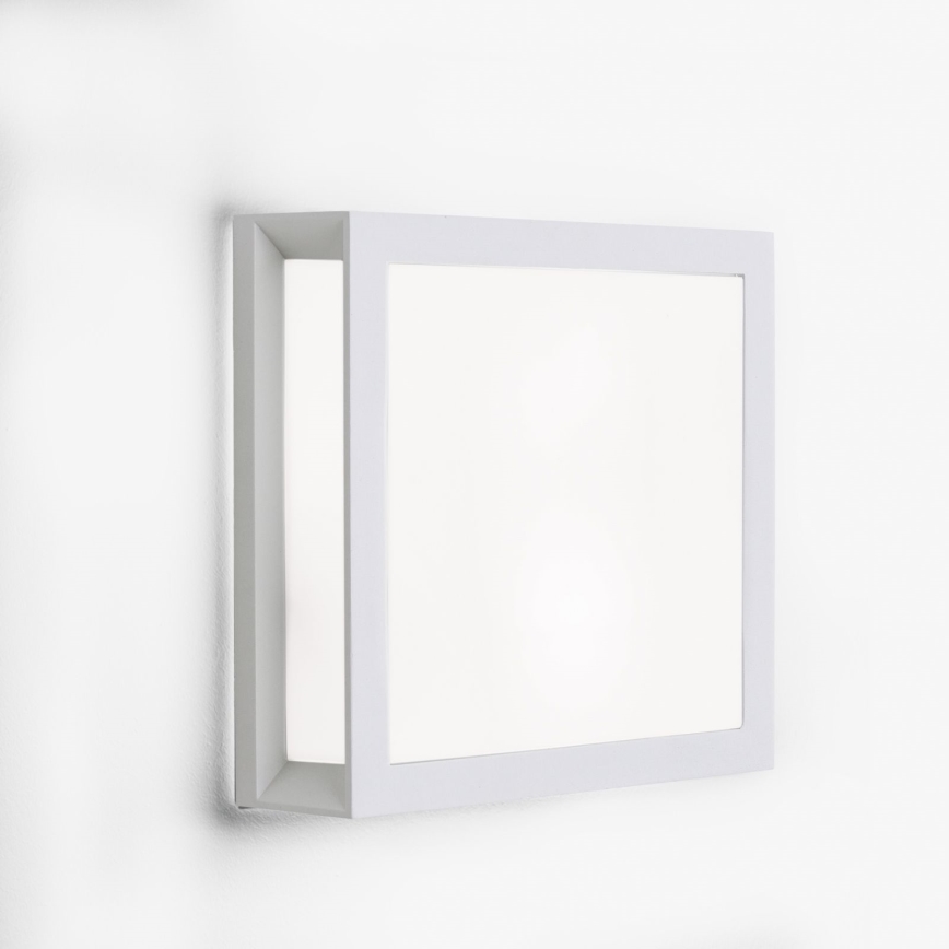 Buitenlamp HENRY 2xE27/15W/230V 26x26 cm IP44 wit