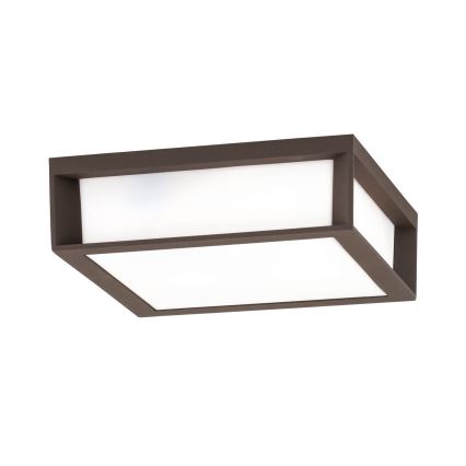 Buitenlamp HENRY 2xE27/15W/230V IP44 bruin