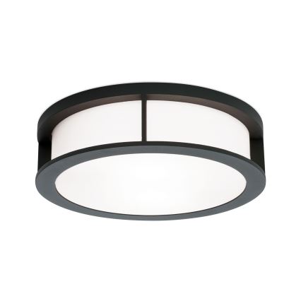 Buitenlamp HENRY 2xE27/15W/230V Ø 30 cm IP44 antraciet