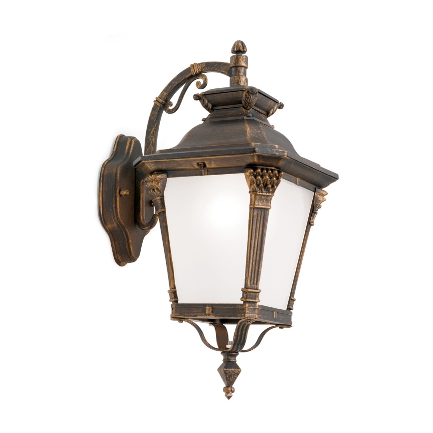 Buitenwandlamp AIKO 1xE27/60W/230V IP23 brons/patina
