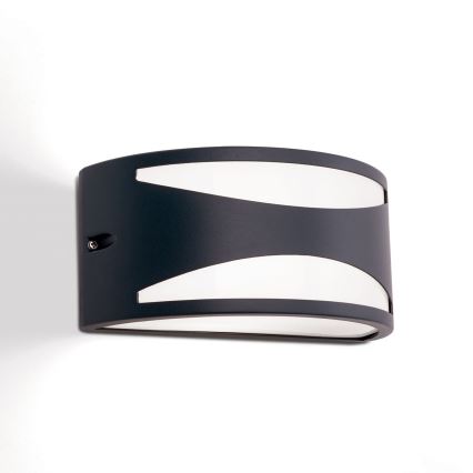 Buitenwandlamp SHELL 1xE27/40W/230V IP54 antraciet