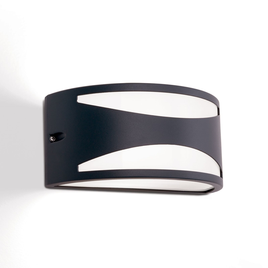 Buitenwandlamp SHELL 1xE27/40W/230V IP54 antraciet