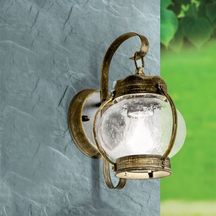 Buitenwandlamp TAVERNA 1xE27/60W/230V IP23 brons/patina