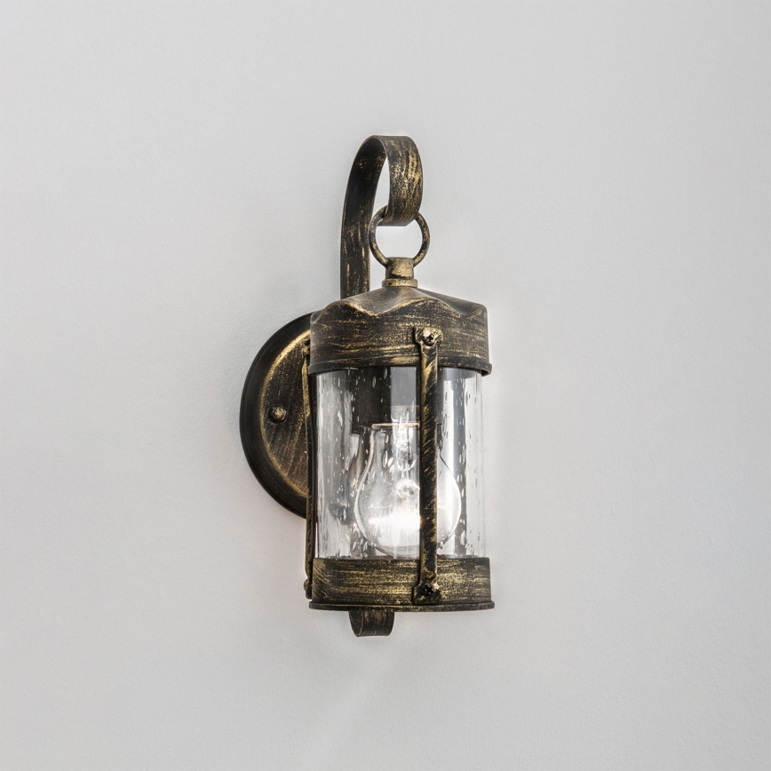 Buitenwandlamp TAVERNA 1xE27/60W/230V IP23 brons/patina