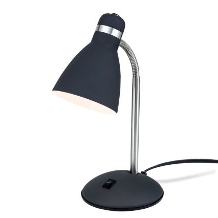 Bureaulamp SCHOOL 1xE27/40W/230V zwart/mat chroom