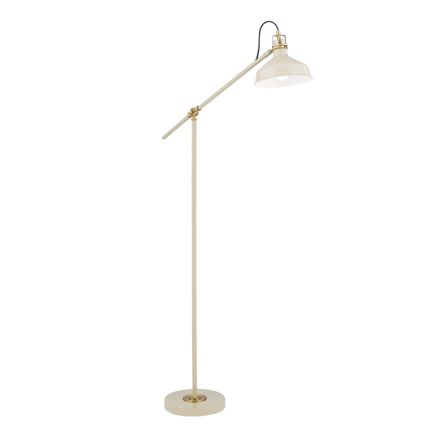 Staande Lamp SCHILLER 1xE27/40W/230V crème/brons