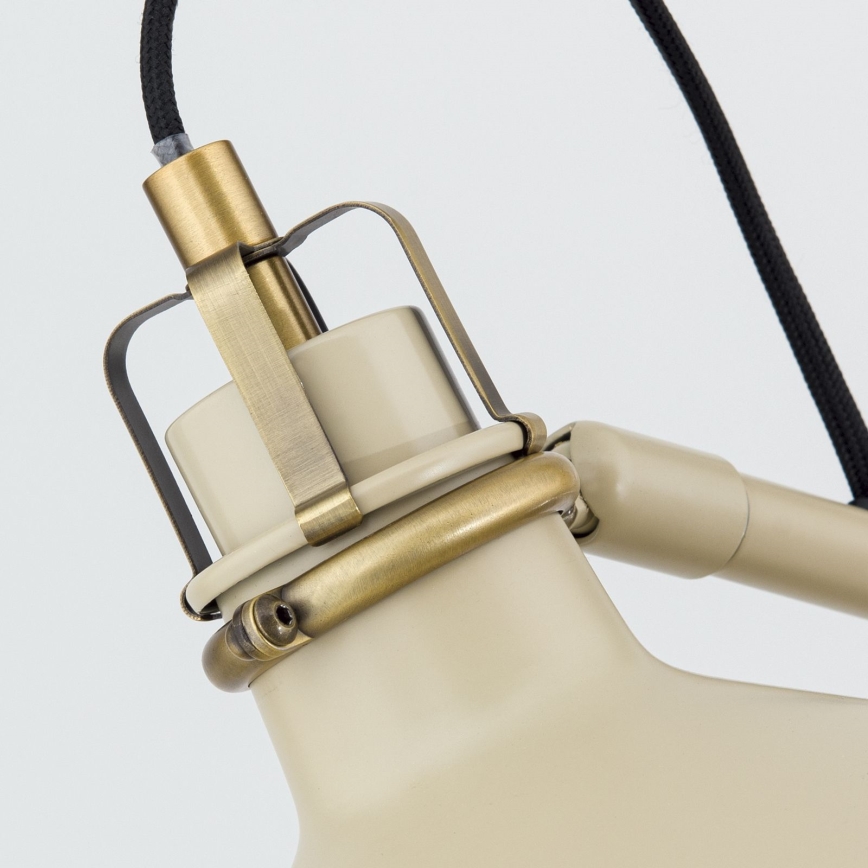 Staande Lamp SCHILLER 1xE27/40W/230V crème/brons