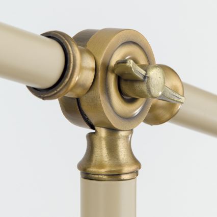 Staande Lamp SCHILLER 1xE27/40W/230V crème/brons