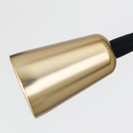 Dimbare flexibele wandlamp DOTTY 1xGU10/10W/230V zwart/messing