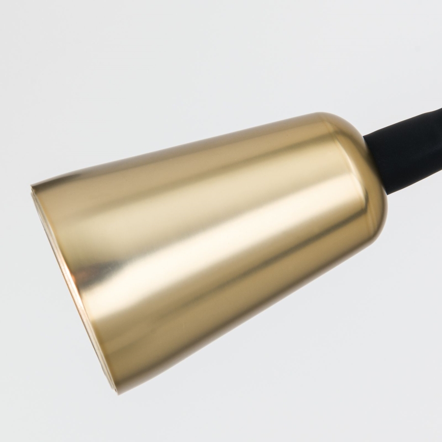 Dimbare flexibele wandlamp DOTTY 1xGU10/10W/230V zwart/messing