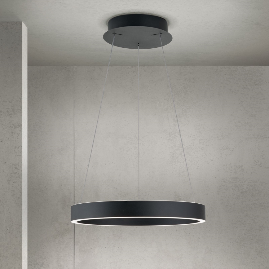 Orion - dimbare LED-hanglamp met kabel KOLK LED/40W/230V 2700/3000/4000K Ø 40 cm zwart