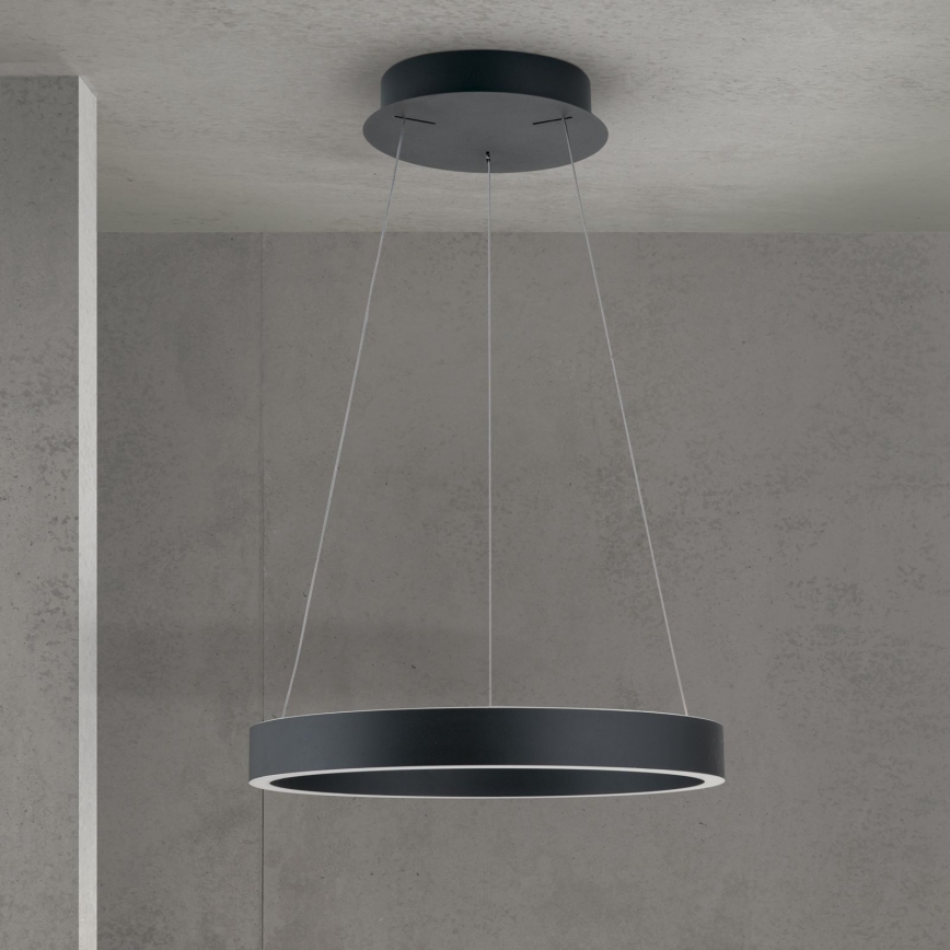 Orion - dimbare LED-hanglamp met kabel KOLK LED/40W/230V 2700/3000/4000K Ø 40 cm zwart