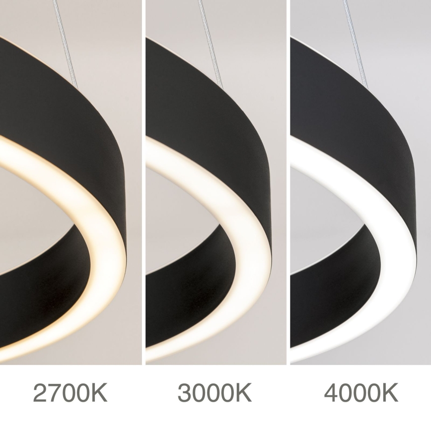 Orion - dimbare LED-hanglamp met kabel KOLK LED/40W/230V 2700/3000/4000K Ø 40 cm zwart