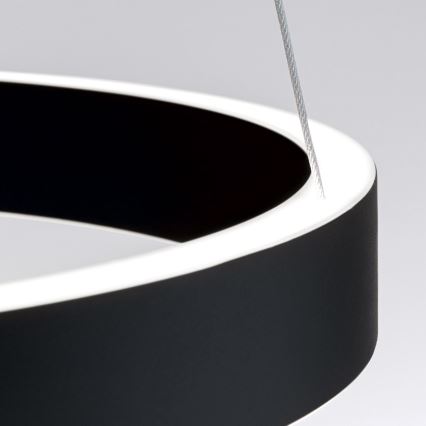 Orion - dimbare LED-hanglamp met kabel KOLK LED/40W/230V 2700/3000/4000K Ø 40 cm zwart