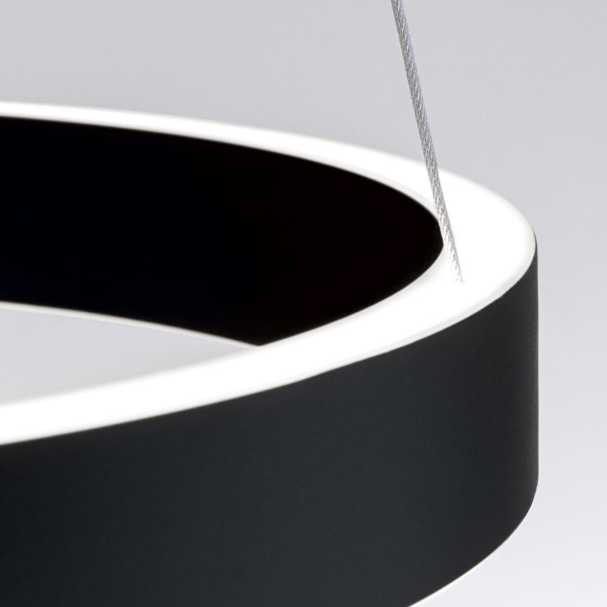 Orion - dimbare LED-hanglamp met kabel KOLK LED/40W/230V 2700/3000/4000K Ø 40 cm zwart