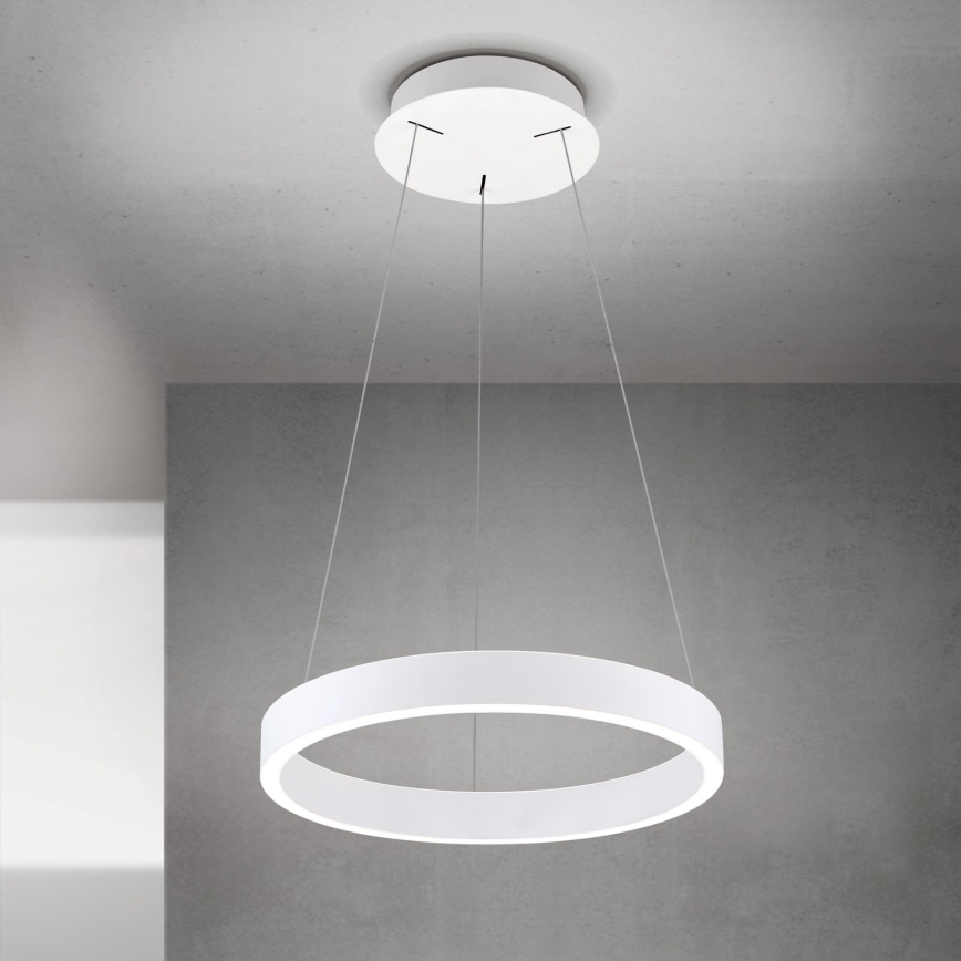 Dimbare LED-pendellamp aan kabel KOLK LED/40W/230V 2700/3000/4000K ø 40 cm wit