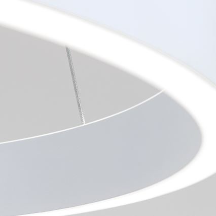 Dimbare LED-pendellamp aan kabel KOLK LED/40W/230V 2700/3000/4000K ø 40 cm wit