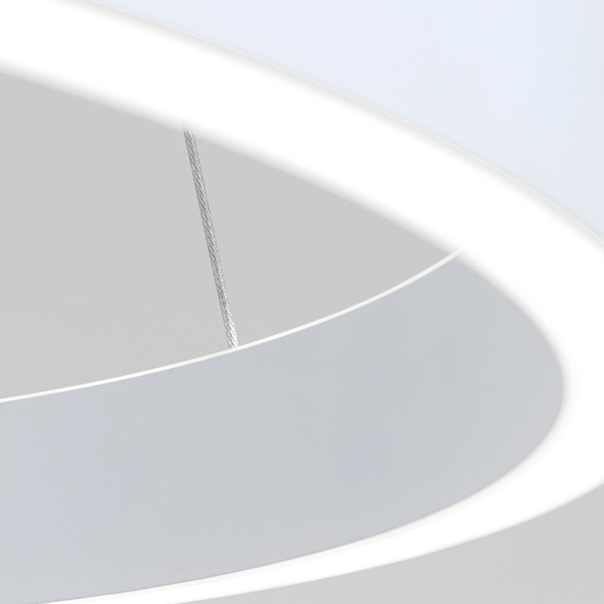Dimbare LED-pendellamp aan kabel KOLK LED/40W/230V 2700/3000/4000K ø 40 cm wit