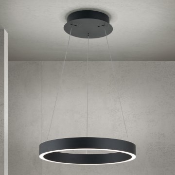 Orion - dimbare LED-hanglamp met kabel KOLK LED/40W/230V 2700/3000/4000K Ø 40 cm zwart