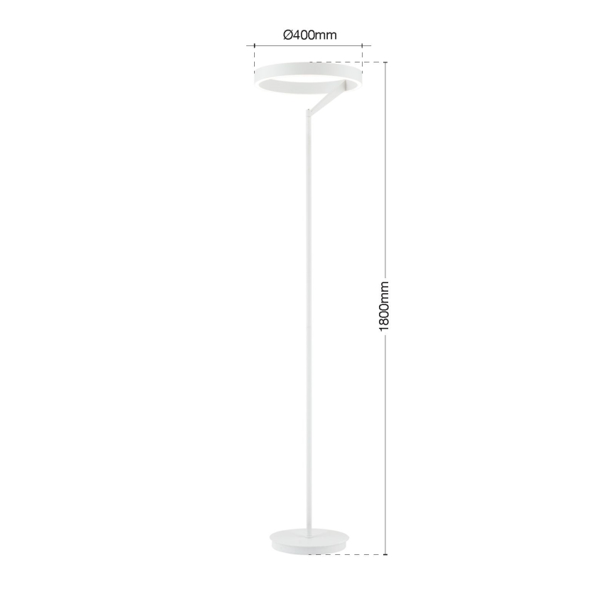 Dimbare LED-staande lamp KOLK LED/40W/230V 2700/4000K wit